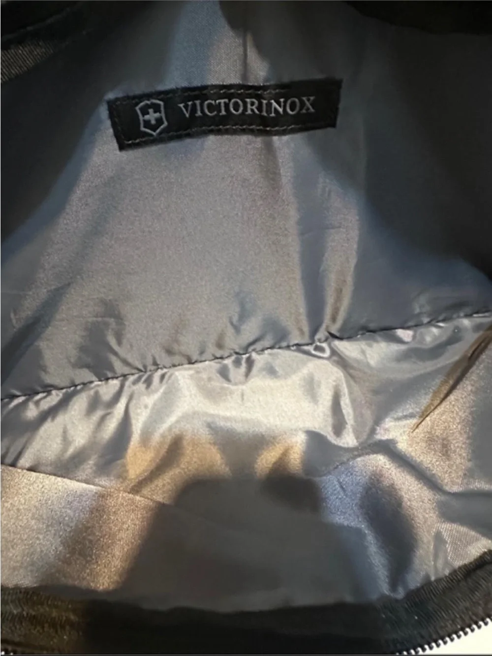 Victorinox Black Duffel Bag with Reflective Accents